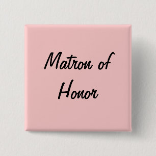 Chapa Cuadrada Matrón de honor