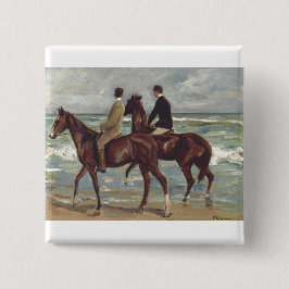 Chapa Cuadrada Max Liebermann: Two Riders on the Beach Art