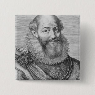 Chapa Cuadrada Maximiliano de Bethune, duc de Sully, 1614
