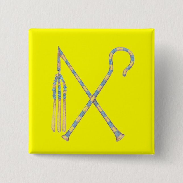 Chapa Cuadrada Mayal y ladrón (Anverso)