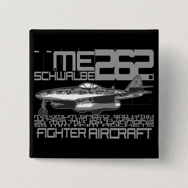 Chapa Cuadrada Me 262 Schwalbe (Anverso)
