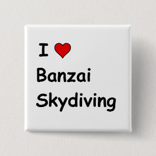 Chapa Cuadrada Me Encanta Banzai Skydiving