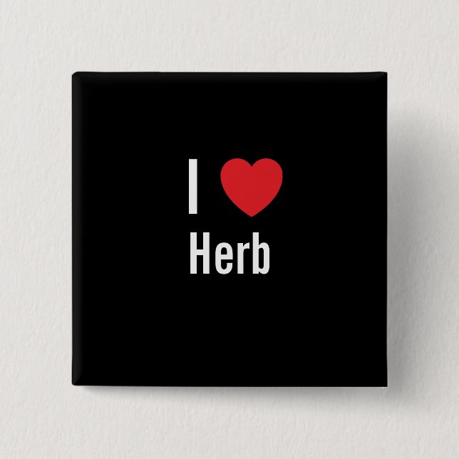 Chapa Cuadrada Me encanta Herb (Anverso)