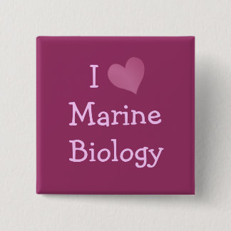 Chapa Cuadrada Me encanta la biología marina