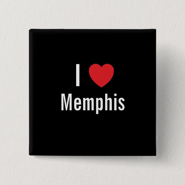 Chapa Cuadrada Me encanta Memphis (Anverso)
