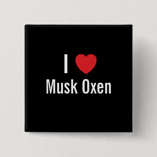 Chapa Cuadrada Me encanta Musk Oxen