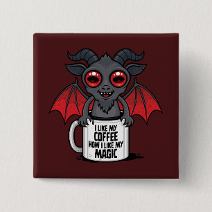 Chapa Cuadrada Me Gusta Mi Café Como Me Gusta Mi Magia