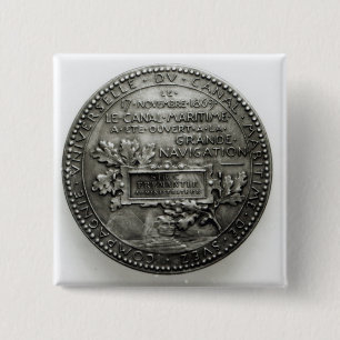 Chapa Cuadrada Medalla que conmemora la abertura del Suez