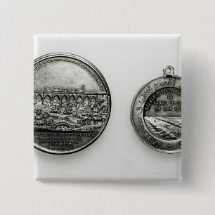 Chapa Cuadrada Medalla que conmemora la abertura del Suez