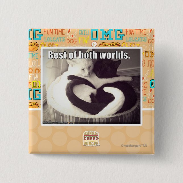 Chapa Cuadrada Mejor de ambos mundos (Anverso)