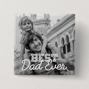 Chapa Cuadrada Mejor Papá del Mundo Moderno Stitch Foto Personali