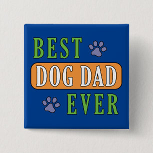Chapa Cuadrada Mejor Papá Perro