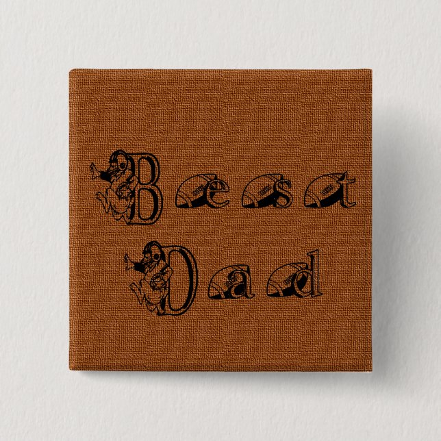 Chapa Cuadrada Mejor texto de fútbol de papá (Anverso)