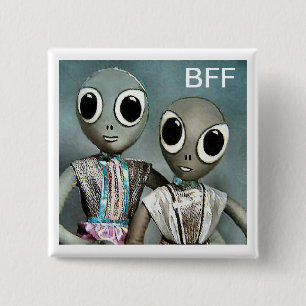 Chapa Cuadrada Mejores amigos - extranjeros de BFF