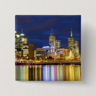 Chapa Cuadrada Melbourne, Australia. Las vistas nocturnas del 2
