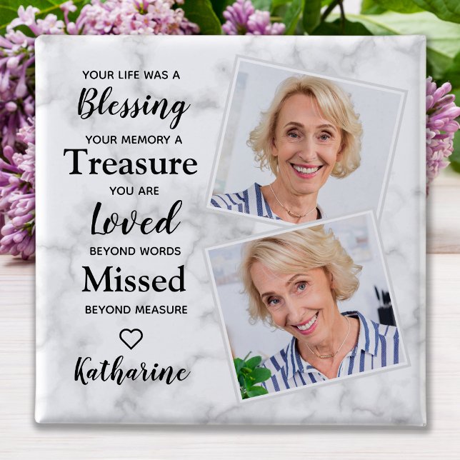 Chapa Cuadrada Memorial fotográfico personalizado Butto (Subido por el creador)