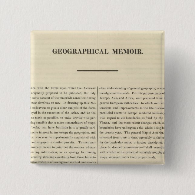 Chapa Cuadrada Memorias geográficas 4 (Anverso)
