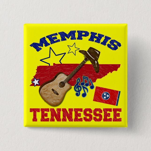Chapa Cuadrada Memphis, Tennessee (Anverso)