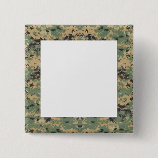 Chapa Cuadrada Mensaje en Camo