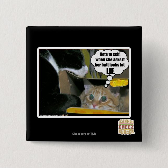 CHAPA CUADRADA MENTIRA (Anverso)