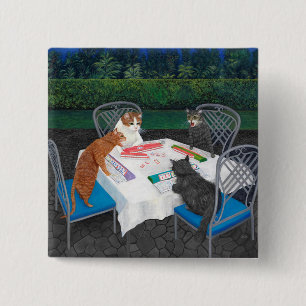 Chapa Cuadrada Meowjongg