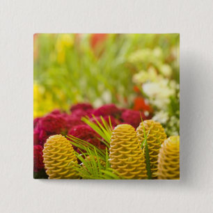 Chapa Cuadrada Mercado semanal de frutas y verduras del viernes.