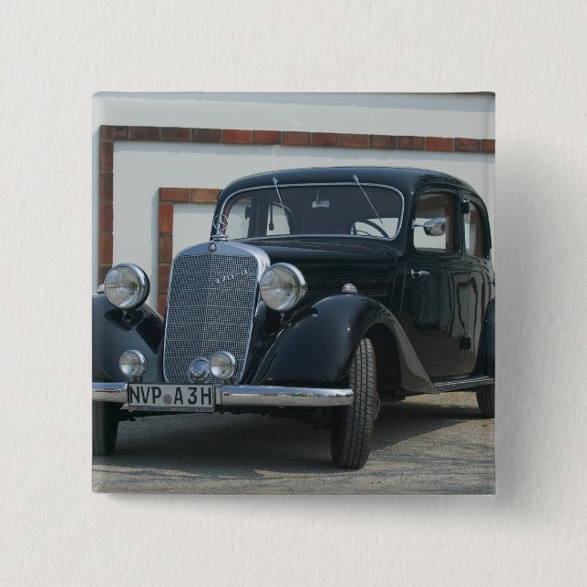 Chapa Cuadrada Mercedes antigua 3 (Anverso)