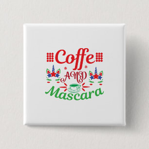 Chapa Cuadrada Merry Xmas Cafeine And Mascara