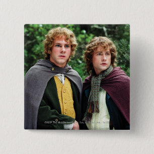 Chapa Cuadrada Merry y Peregrin