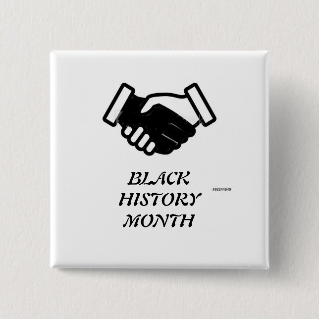 Chapa Cuadrada Mes de historia negra (Anverso)