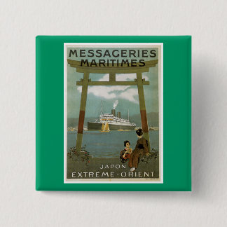 Chapa Cuadrada Messegeries "Japon Extreme Orient" Maritimes