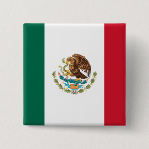 Chapa Cuadrada Mexican Flag
