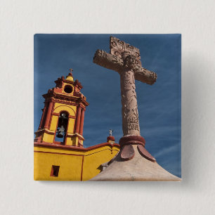 Chapa Cuadrada México, Bernal. Vista de Iglesia de San Sebastian