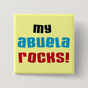 Chapa Cuadrada Mi Abuela Rocca camisetas y regalos