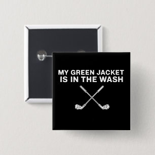 Chapa Cuadrada Mi chaqueta está en el lavado Amante del golf Mast