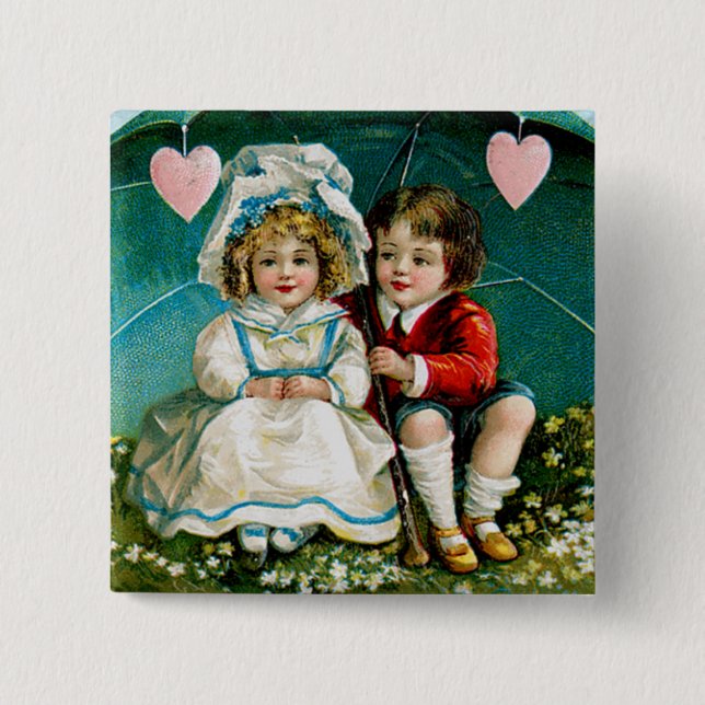 Chapa Cuadrada Mi Corazón Se Calienta... (Anverso)