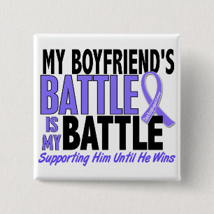Chapa Cuadrada Mi de la batalla cáncer del esófago del novio