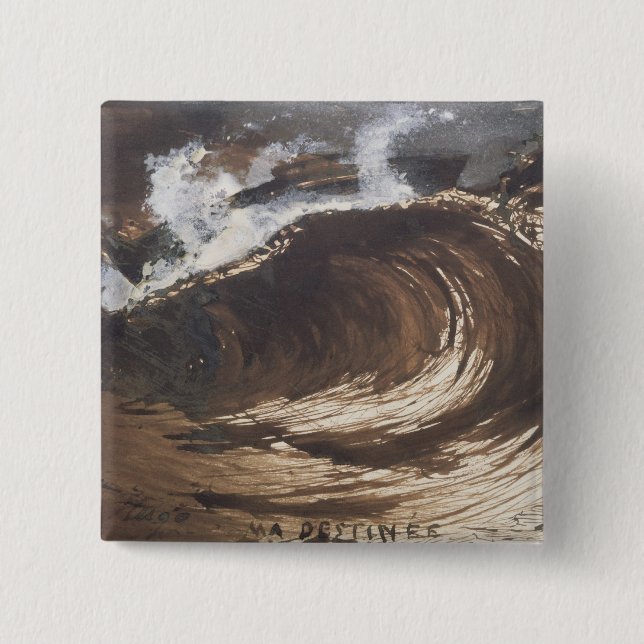 Chapa Cuadrada Mi destino, 1857 (Anverso)