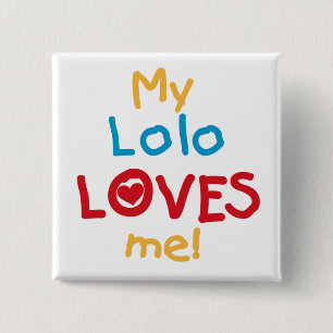 Chapa Cuadrada Mi Lolo me ama camisetas y regalos