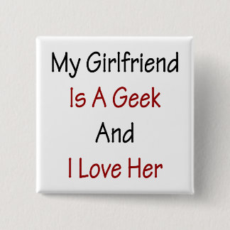 Chapa Cuadrada Mi Novia Es Geek Y La Amo