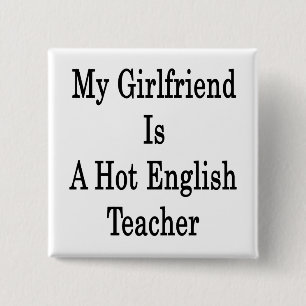 Chapa Cuadrada Mi Novia Es Una Maestra De Inglés Caliente