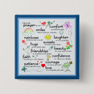 Chapa Cuadrada Mi Oración Por Ti Bendiciones