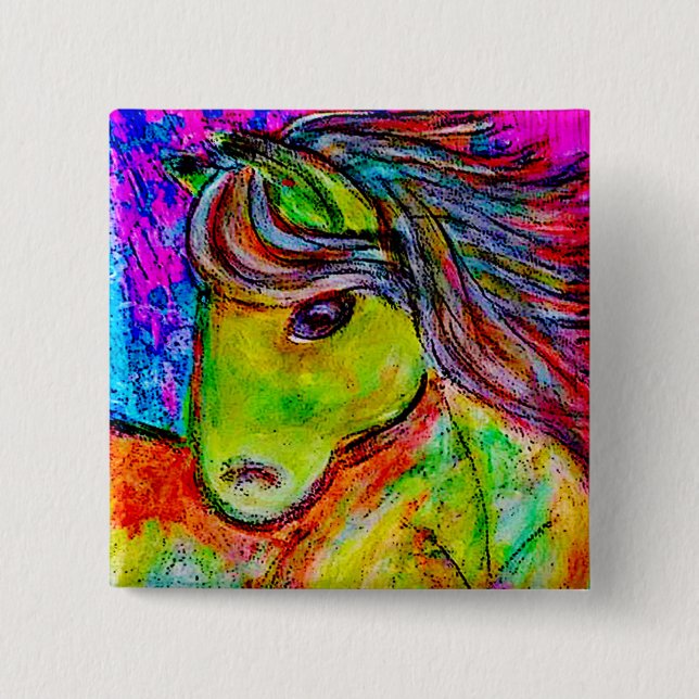 Chapa Cuadrada mi poco potro de neón (Anverso)