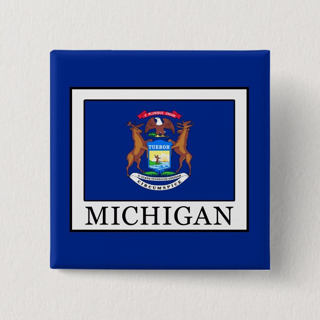 Chapa Cuadrada Michigan (Anverso)
