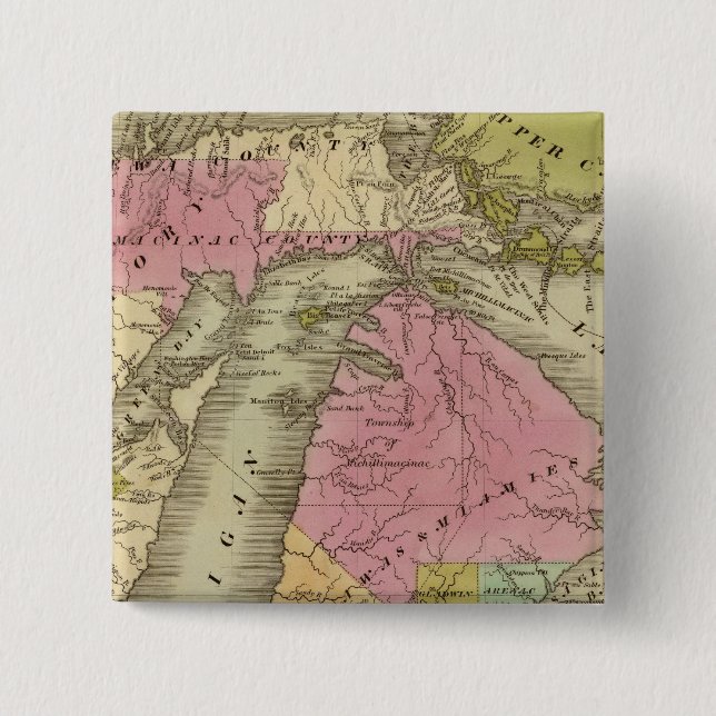 Chapa Cuadrada Michigan 5 (Anverso)