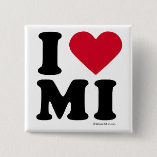 CHAPA CUADRADA MICHIGAN - "AMO"/"DEL MI YO AMO"/MICHIG DE