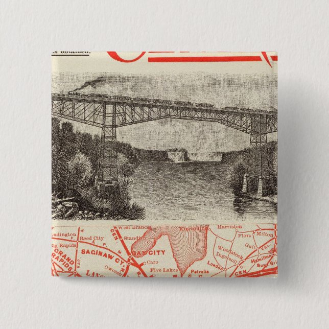 Chapa Cuadrada Michigan Central Railway (Anverso)