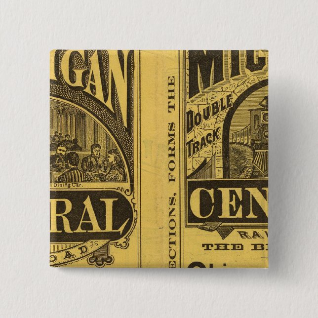 Chapa Cuadrada Michigan Central Railway (Anverso)