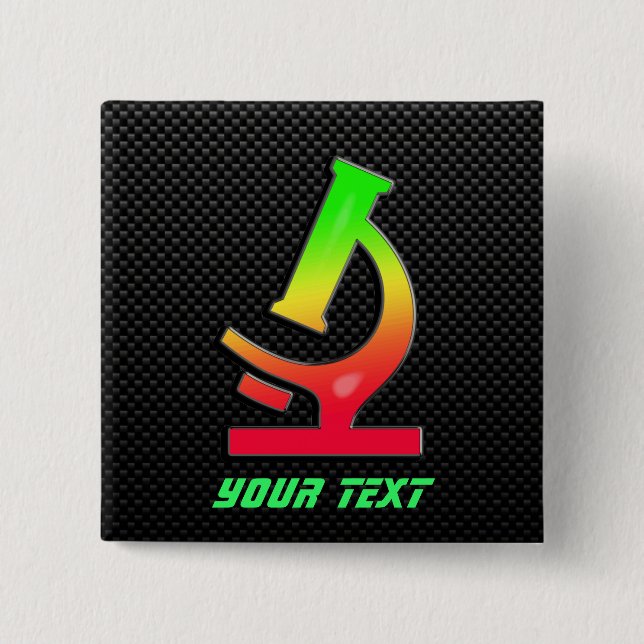 Chapa Cuadrada Microscopio liso (Anverso)