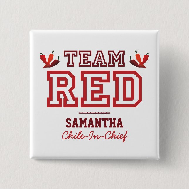 Chapa Cuadrada Miembro de TEAM RED (Anverso)